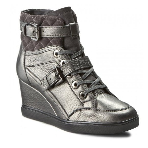EUC❣️ Geox D Eleni Wedge Heel Sneakers - Booties - Picture 1 of 16